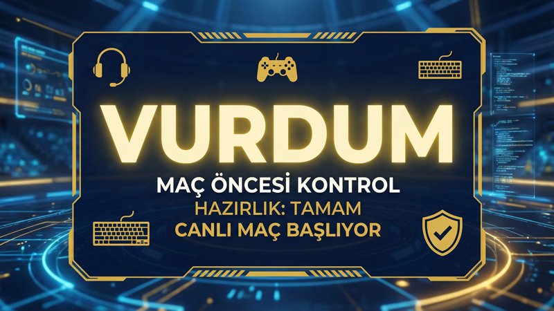 Canlı maç öncesi hazırlık görseli